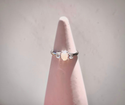 Milk Memories Cluster Ring