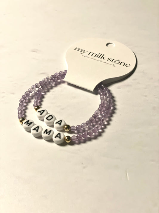 mini + me gemstone bracelets